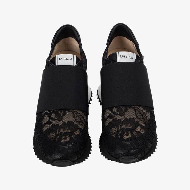 Le Silla Sneaker pizzo nera Prezzo Ridotto