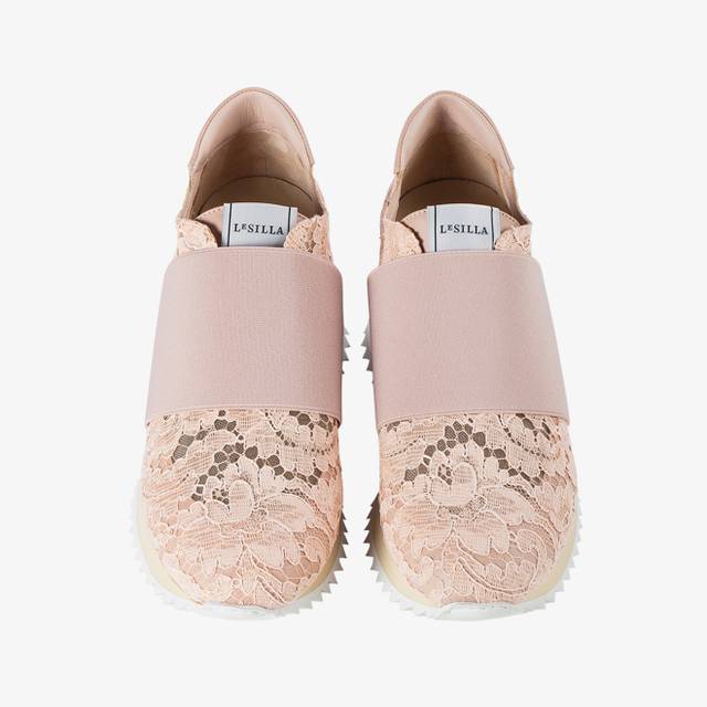 Le Silla Sneaker pizzo nude phard Novità