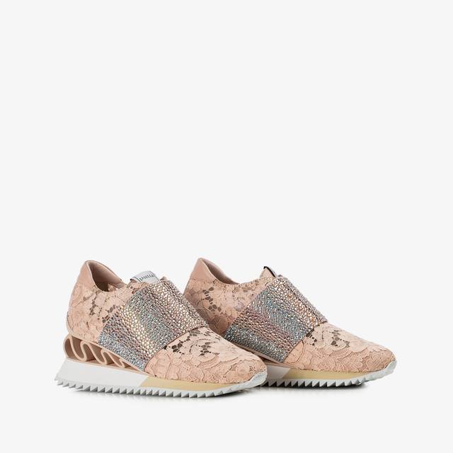 Le Silla Sneaker pizzo nude phard Offerta