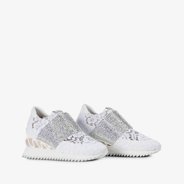 Le Silla Sneaker pizzo bianca Economico