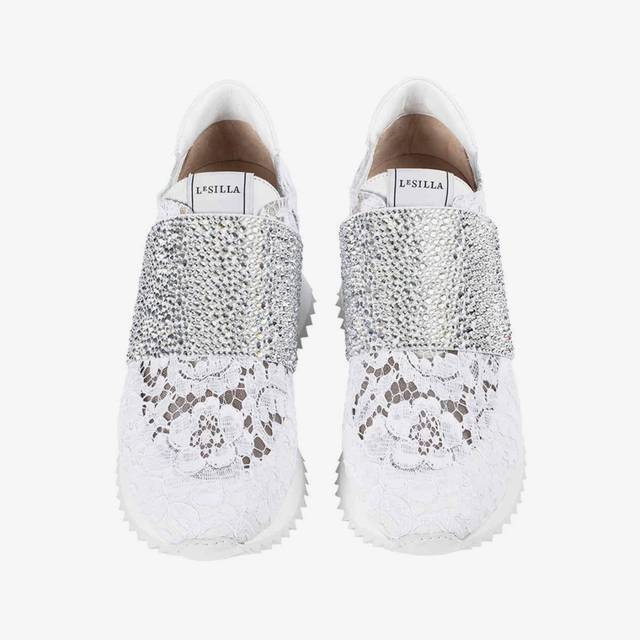 Le Silla Sneaker pizzo bianca Economico
