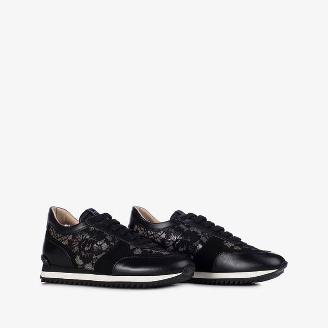 Le Silla Scarpa running pizzo nera Saldi