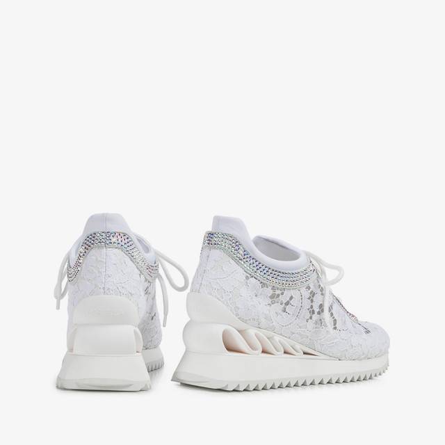 Le Silla Sneaker pizzo bianca Offerte