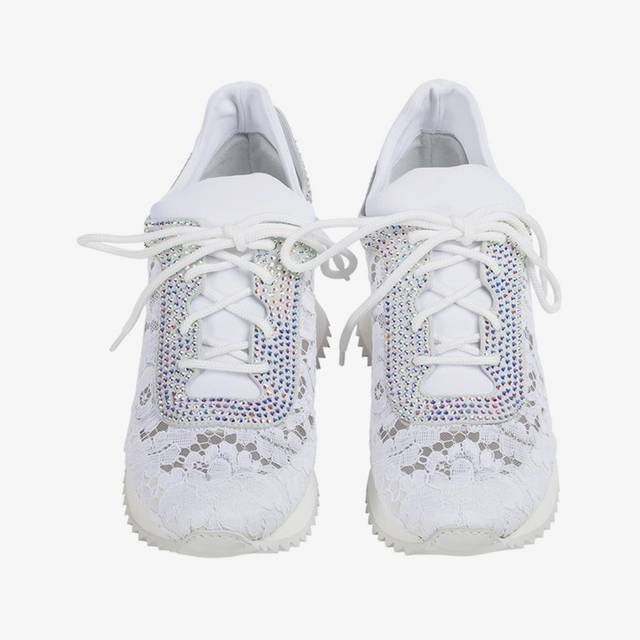 Le Silla Sneaker pizzo bianca Offerte