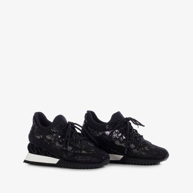 Le Silla Sneaker pizzo nera Hotsell