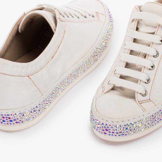 Le Silla Sneaker denim bianca carta con Cristalli I Più Venduti