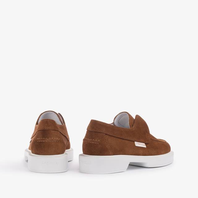 Le Silla Mocassino camoscio marrone havana Negozio