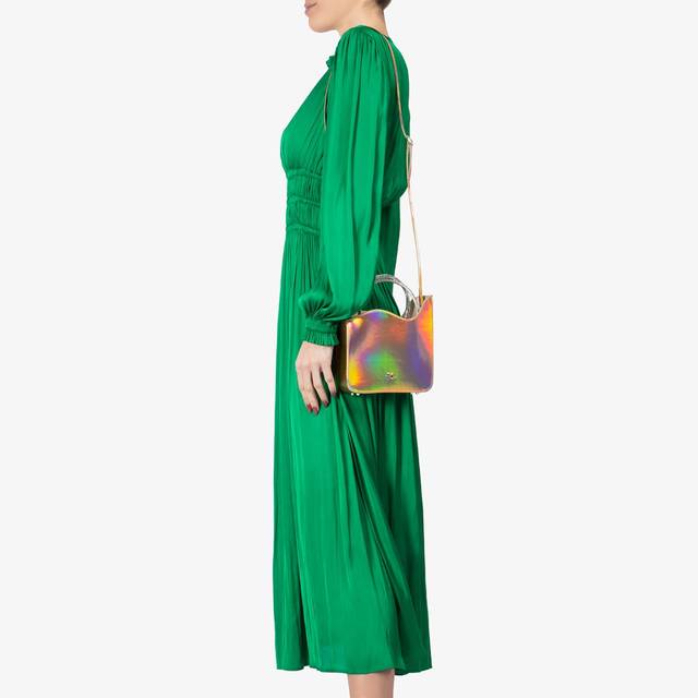 Le Silla Small bag iridescente nude e Cristalli Moda
