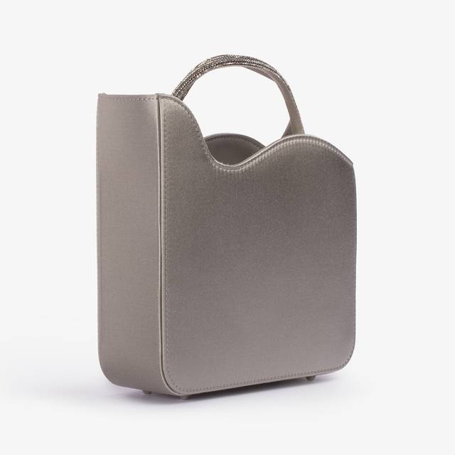 Le Silla Small bag raso argento e Cristalli Vendite stagionali
