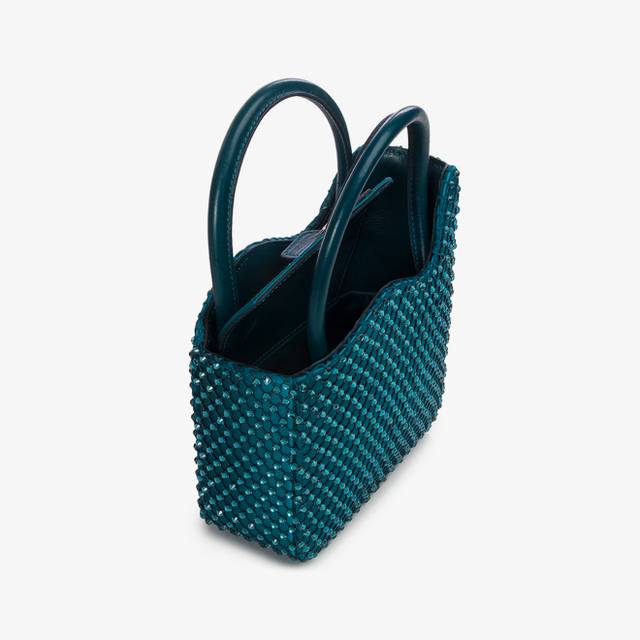 Le Silla Mini bag raso e Cristalli verde rasputin Cyber Monday