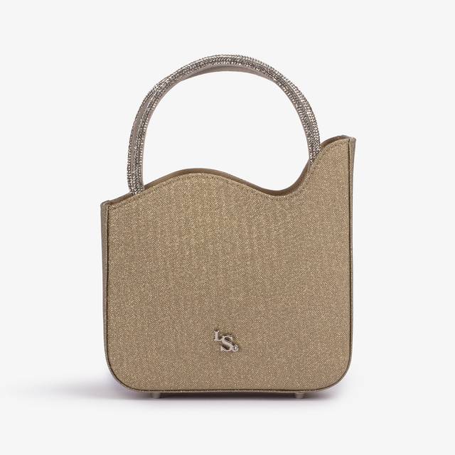 Le Silla Mini bag glitter oro con Cristalli Offerta Pasqua