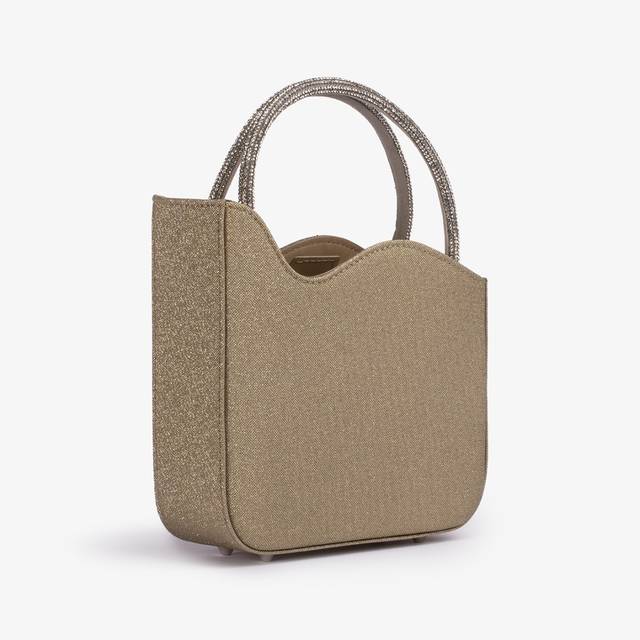 Le Silla Mini bag glitter oro con Cristalli Offerta Pasqua
