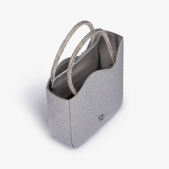 Le Silla Mini bag glitter argento con Cristalli Offerta per la Festa della Mamma