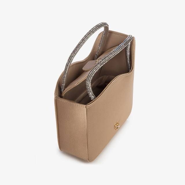 Le Silla Mini bag raso oro e Cristalli Offerta Giorno del Papà