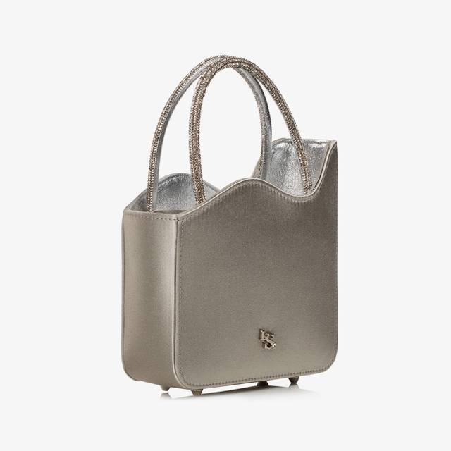 Le Silla Mini bag raso argento e Cristalli Offerta San Valentino