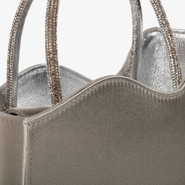 Le Silla Mini bag raso argento e Cristalli Offerta San Valentino