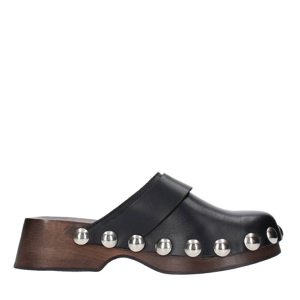 GANNI Mules in pelle Prezzo di fabbrica