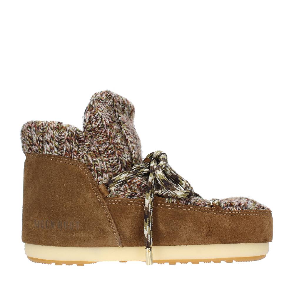 MOON BOOT Stivaletti da neve modello PUMPS WOOL MOON BOOT in camoscio e tessuto Promozione