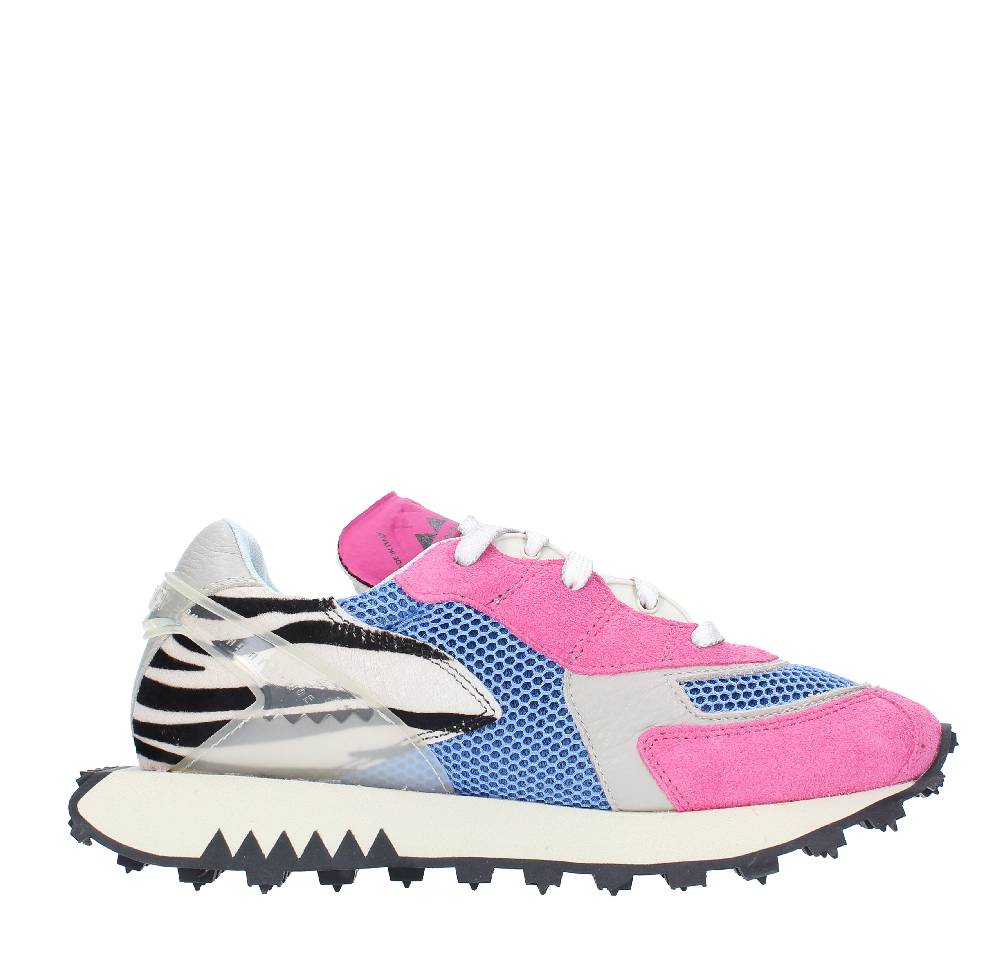 RUN OF Sneakers modello PUNK ZEBRA RUN OF in camoscio pelle e tessuto Flash Sale