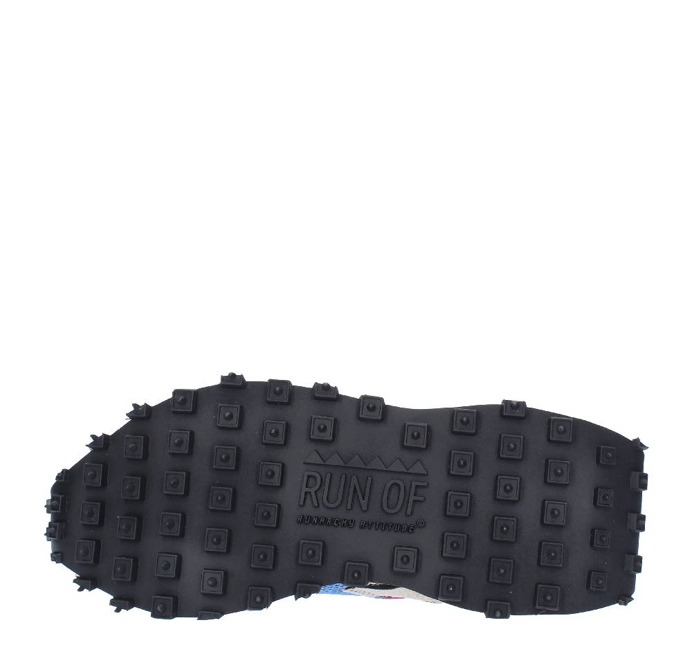 RUN OF Sneakers modello PUNK ZEBRA RUN OF in camoscio pelle e tessuto Flash Sale