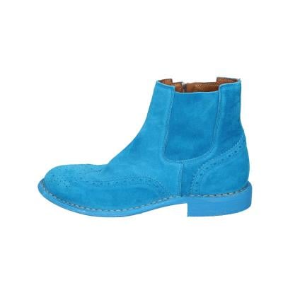 scarpe donna MOMA stivaletti celeste camoscio 1CS405-MAS BC769 Novità