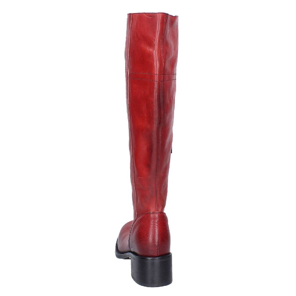 scarpe donna MOMA stivali rosso pelle 72306D VINTAGE EX515 Latest fashion