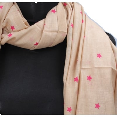 pareo donna NALI' beige cotone rosa AF424 Fino al 55% di sconto