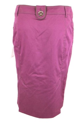 gonna donna MARIELLA ROSATI 42 viola cotone AM325 Vendita