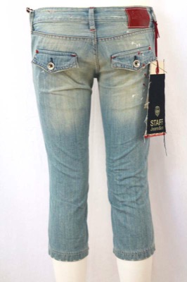 pantaloni donna STAFF JEANS & CO. 27 celeste cotone AR822 Sconto