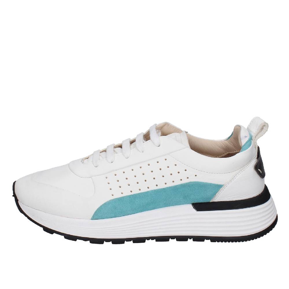 scarpe donna MOMA sneakers bianco pelle camoscio 3AS412 EY624 Economico