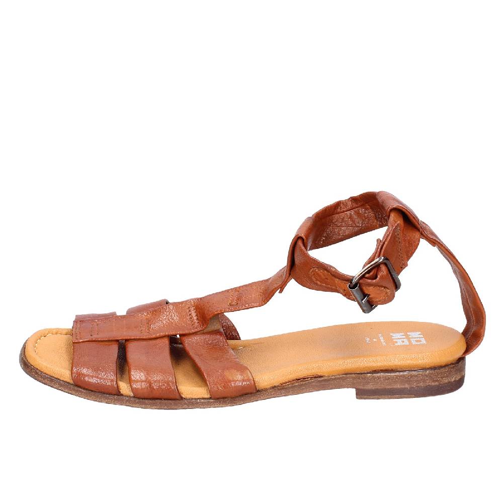 scarpe donna MOMA sandali marrone pelle 32404G VINTAGE EX437 Offerta natalizia