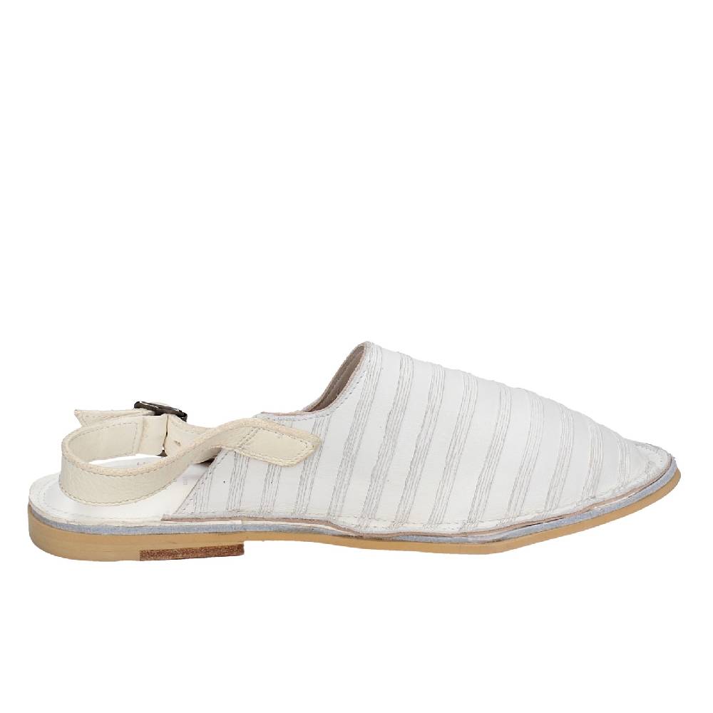 scarpe donna MOMA sandali bianco pelle 36402G VINTAGE EX440 In Saldo