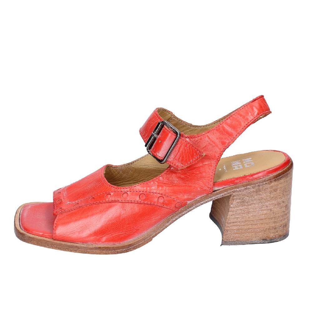 scarpe donna MOMA sandali rosso pelle 46404G VINTAGE EX450 Nuova