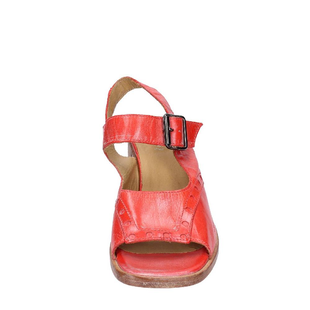 scarpe donna MOMA sandali rosso pelle 46404G VINTAGE EX450 Nuova