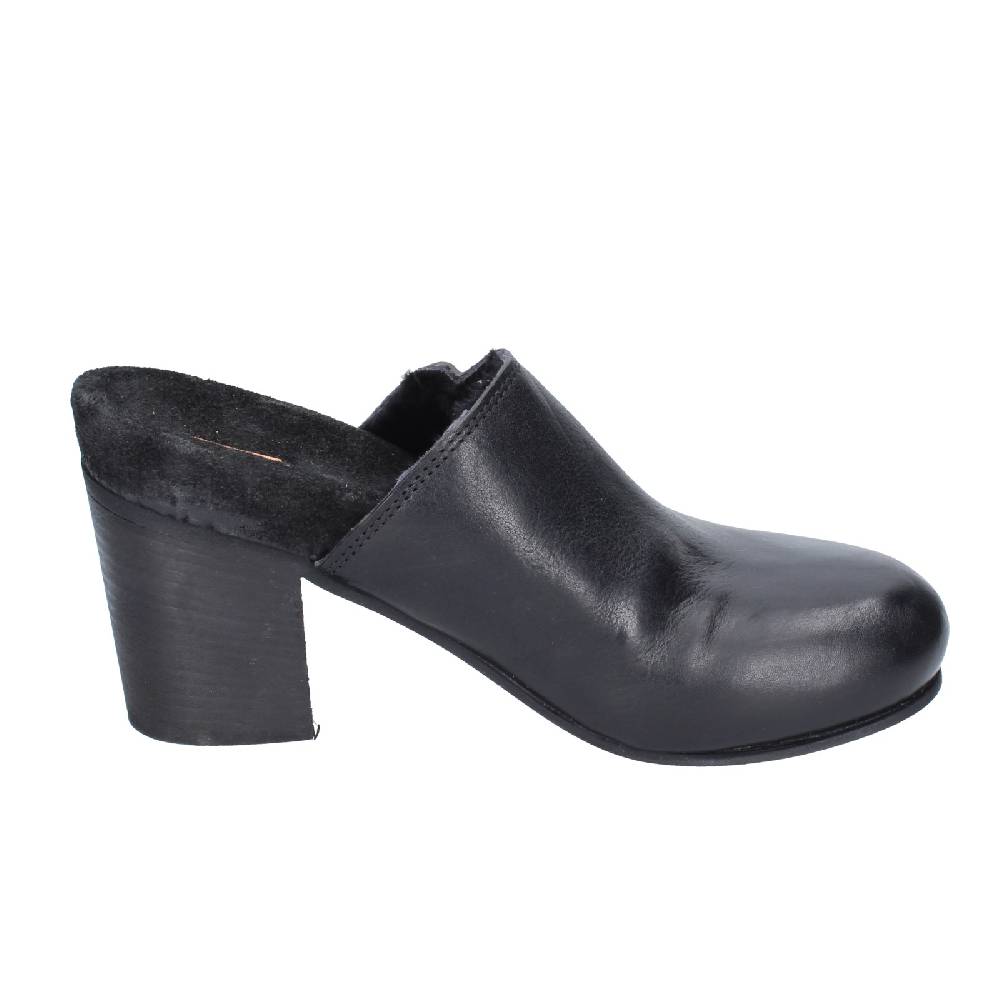 scarpe donna MOMA sandali nero pelle 86301G EY617 Italy