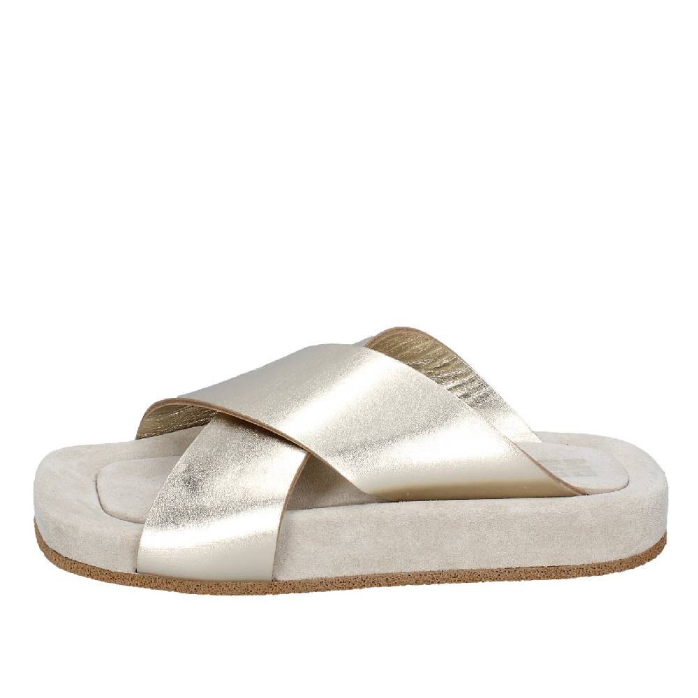 scarpe donna MOMA sandali platino pelle 1GS473 EY627 Italia