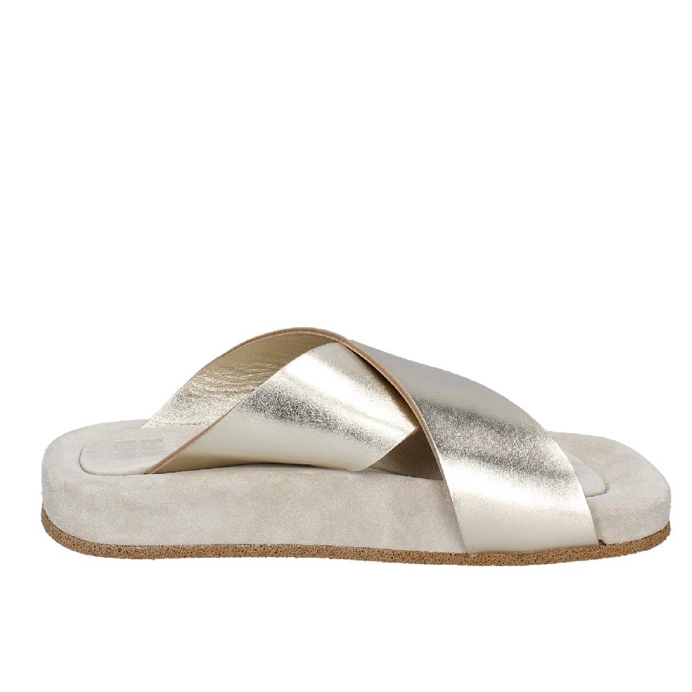 scarpe donna MOMA sandali platino pelle 1GS473 EY627 Italia