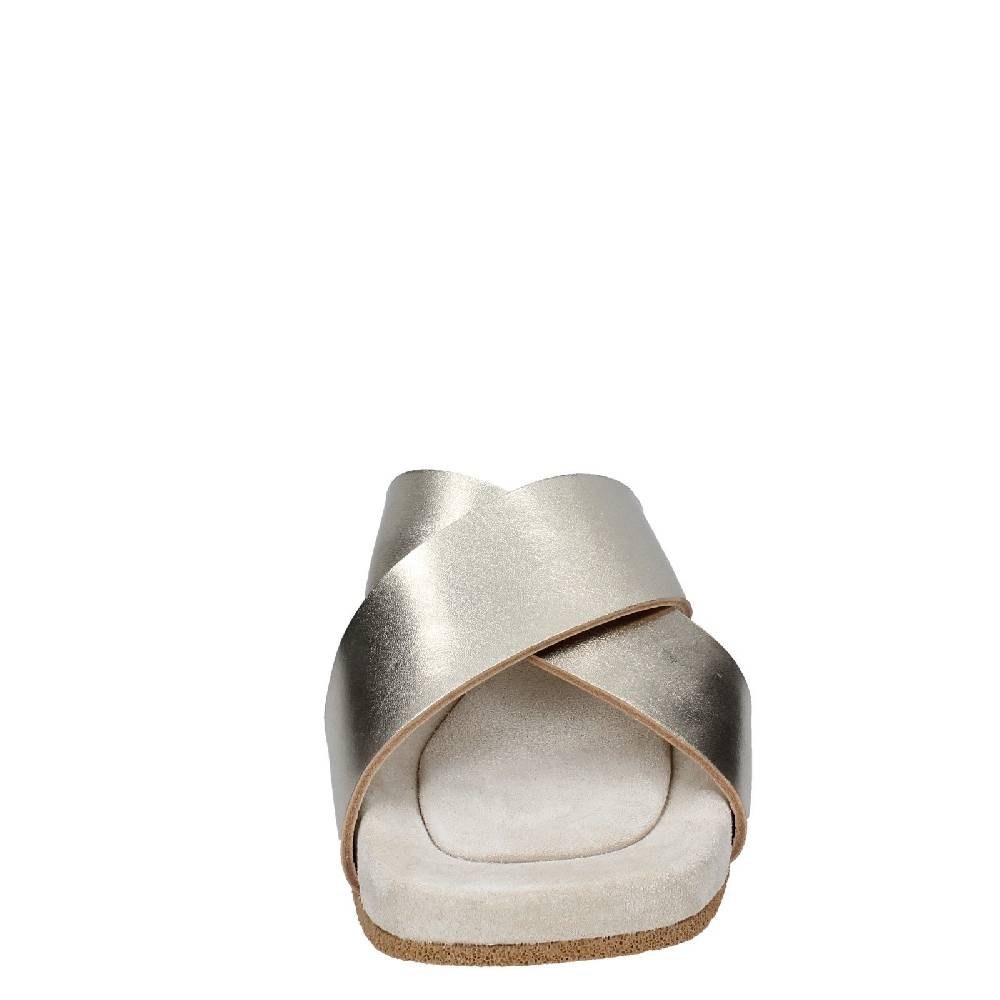 scarpe donna MOMA sandali platino pelle 1GS473 EY627 Italia