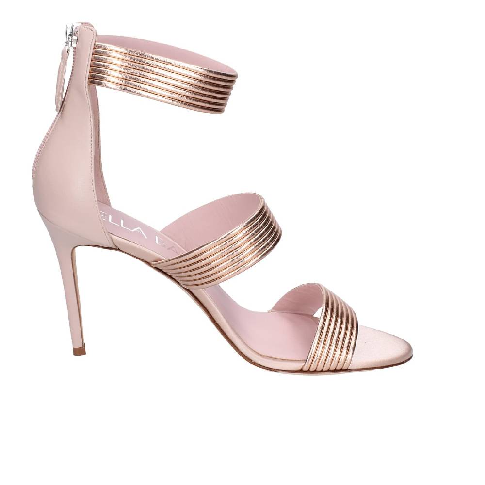 scarpe donna LELLA BALDI sandali rosa pelle EZ981 Vendita
