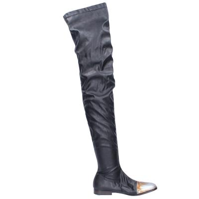 scarpe donna MOMA stivali nero pelle BK302 Soddisfazione Garantita