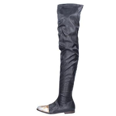 scarpe donna MOMA stivali nero pelle BK302 Soddisfazione Garantita