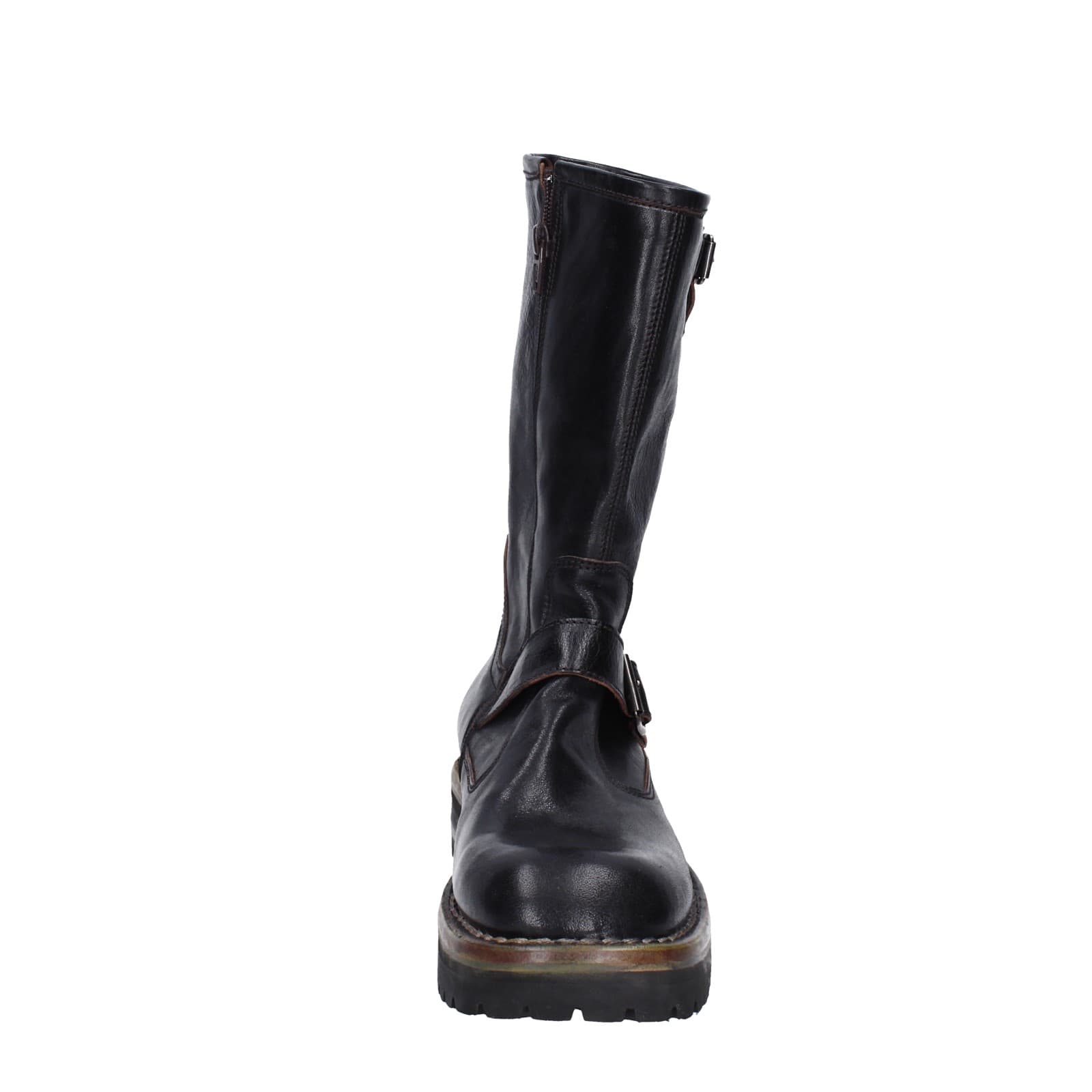 scarpe donna MOMA stivali nero pelle 81303C-VAR EY494 Qualità Garantita