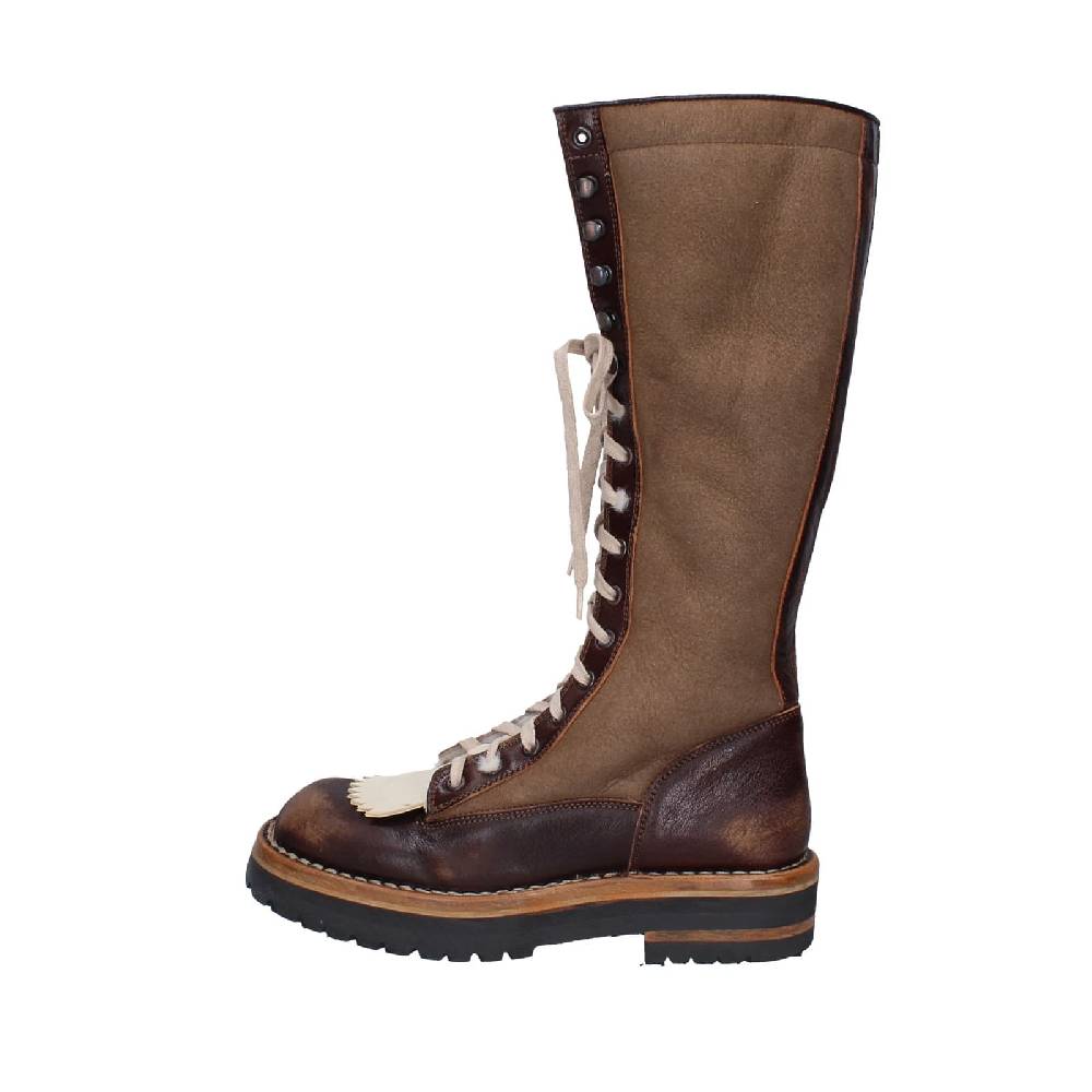 scarpe donna MOMA stivali marrone camoscio 81304D-VADO EY492 Negozi Online