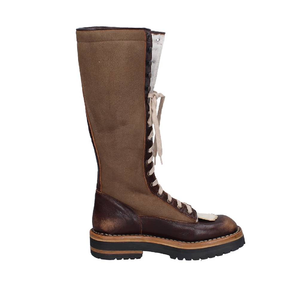 scarpe donna MOMA stivali marrone camoscio 81304D-VADO EY492 Negozi Online