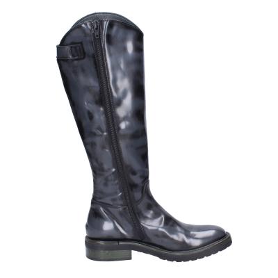 scarpe donna MOMA stivali grigio pelle lucida BK293 Acquista Ora