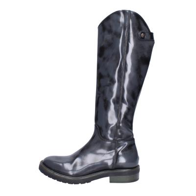 scarpe donna MOMA stivali grigio pelle lucida BK293 Acquista Ora