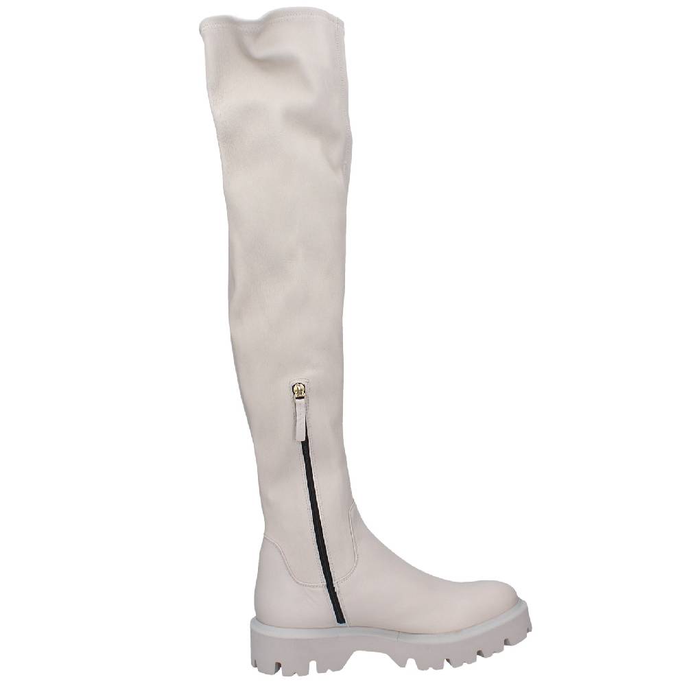 scarpe donna ROBERTO FESTA stivali beige pelle EX552 Consegna Veloce