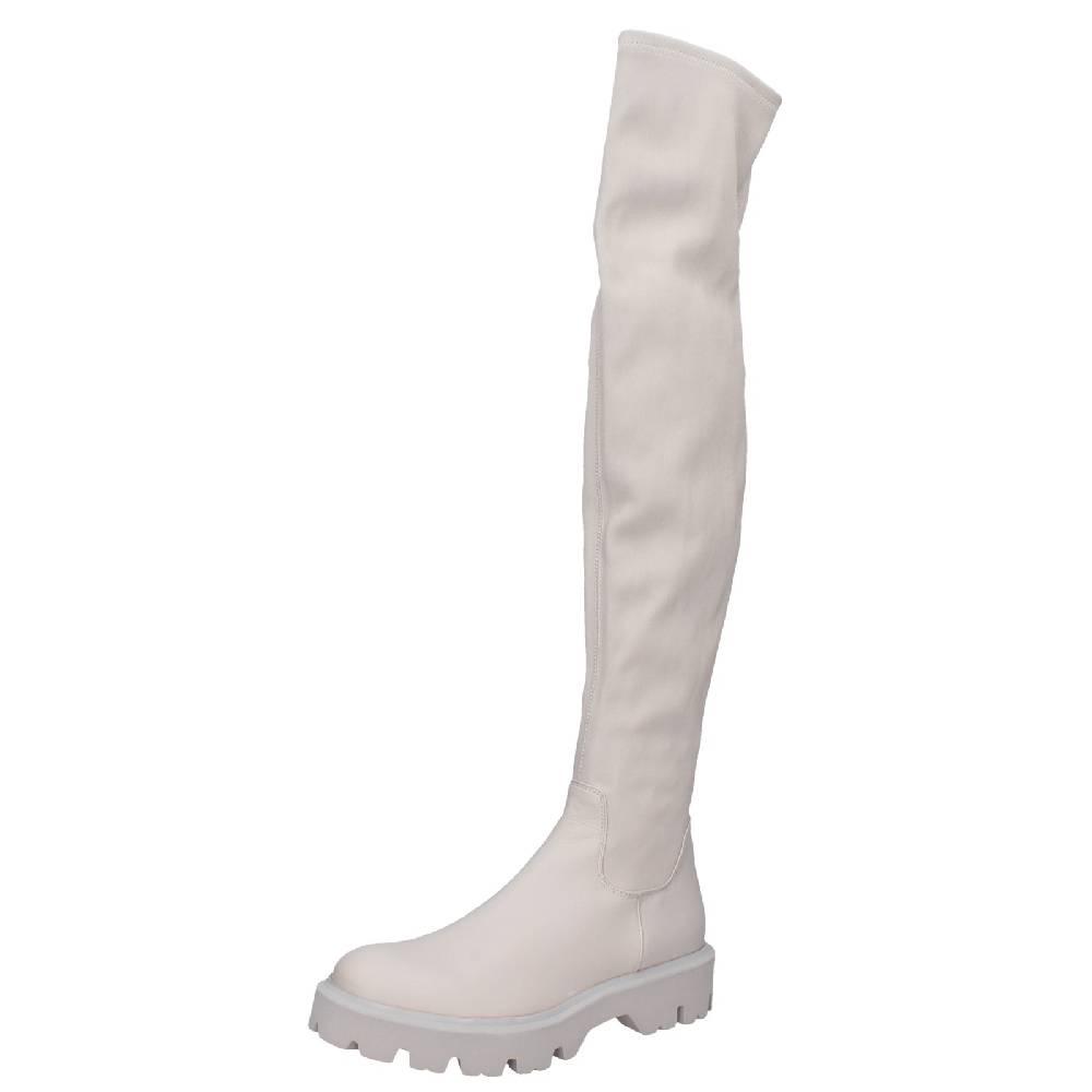 scarpe donna ROBERTO FESTA stivali beige pelle EX552 Consegna Veloce