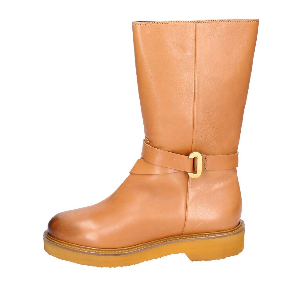 scarpe donna CARMENS stivali marrone pelle EX155 Promozione Limitata