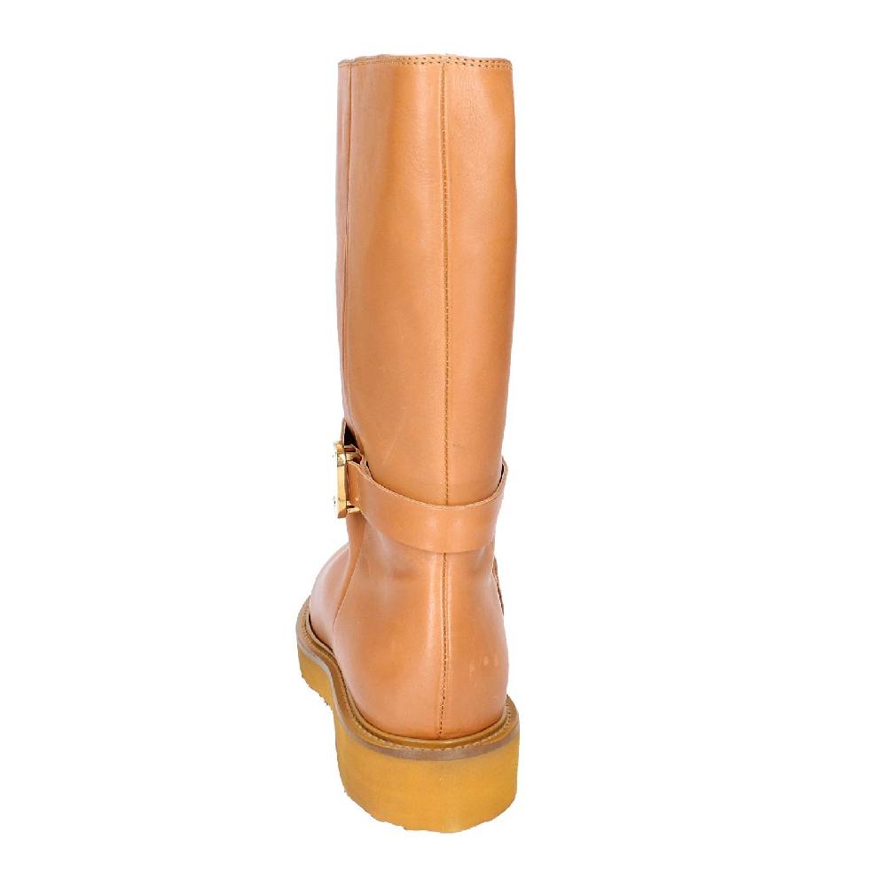 scarpe donna CARMENS stivali marrone pelle EX155 Promozione Limitata